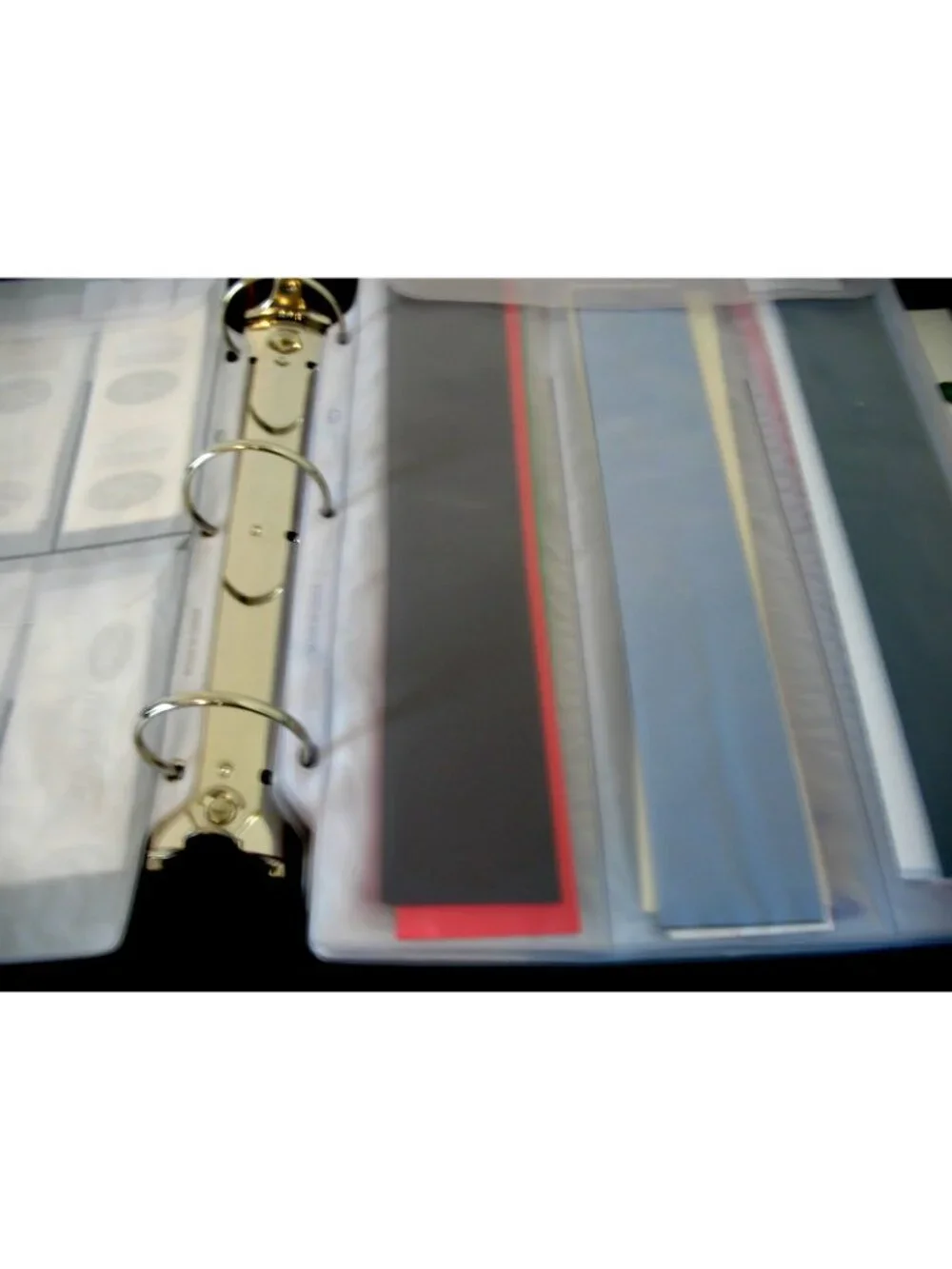 Creative Memories Accessory Binder 7 Protectors Good Zipper with borders/diecuts